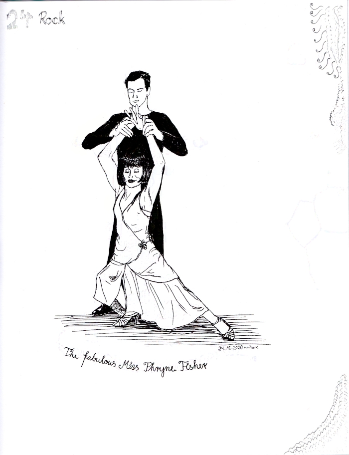 woman and man dancing