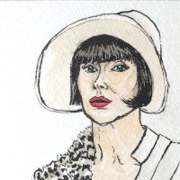 Phryne coloured portrait